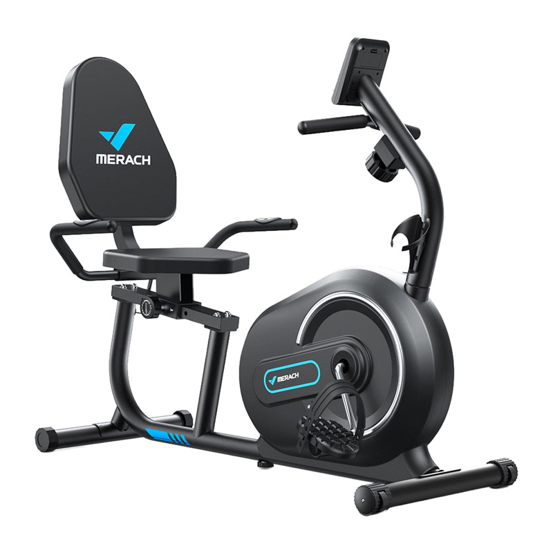 MERACH MR-S08B1-EU recumbent exercise bike (black) - Image 1