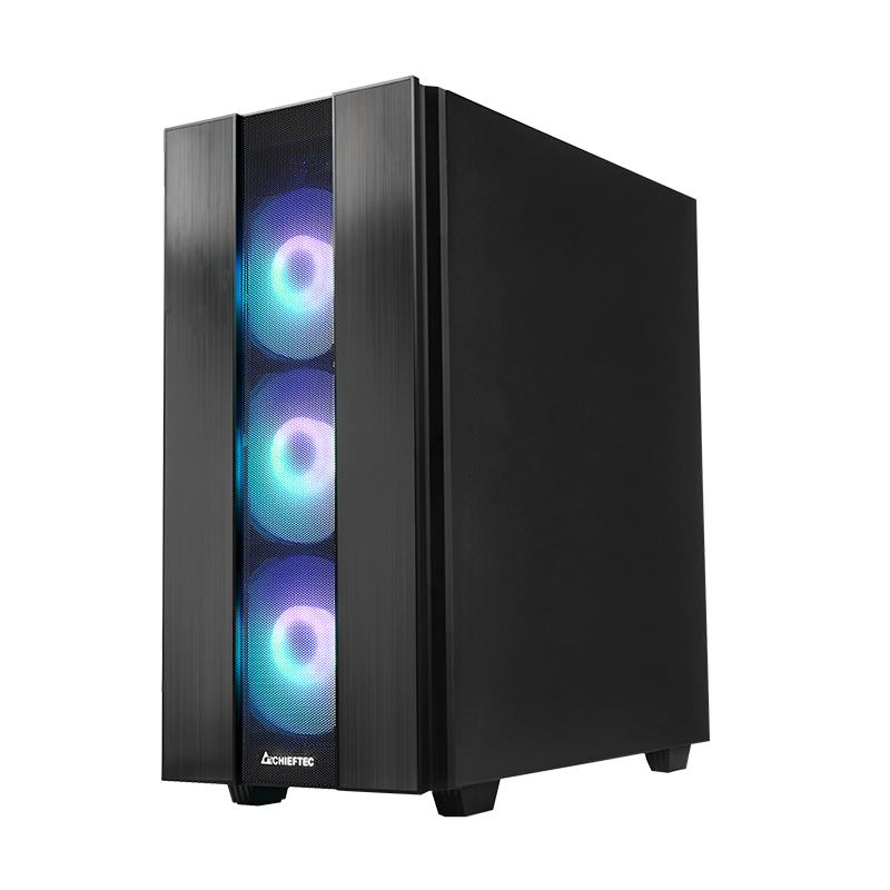 Case CHIEFTEC HUNTER 2 MidiTower Not included ATX MicroATX MiniITX Colour Black GS-02B-OP