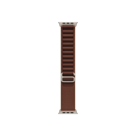 APPLE 49mm Burgundy Alpine Loop - Medium - Natural Titanium Finish | Apple