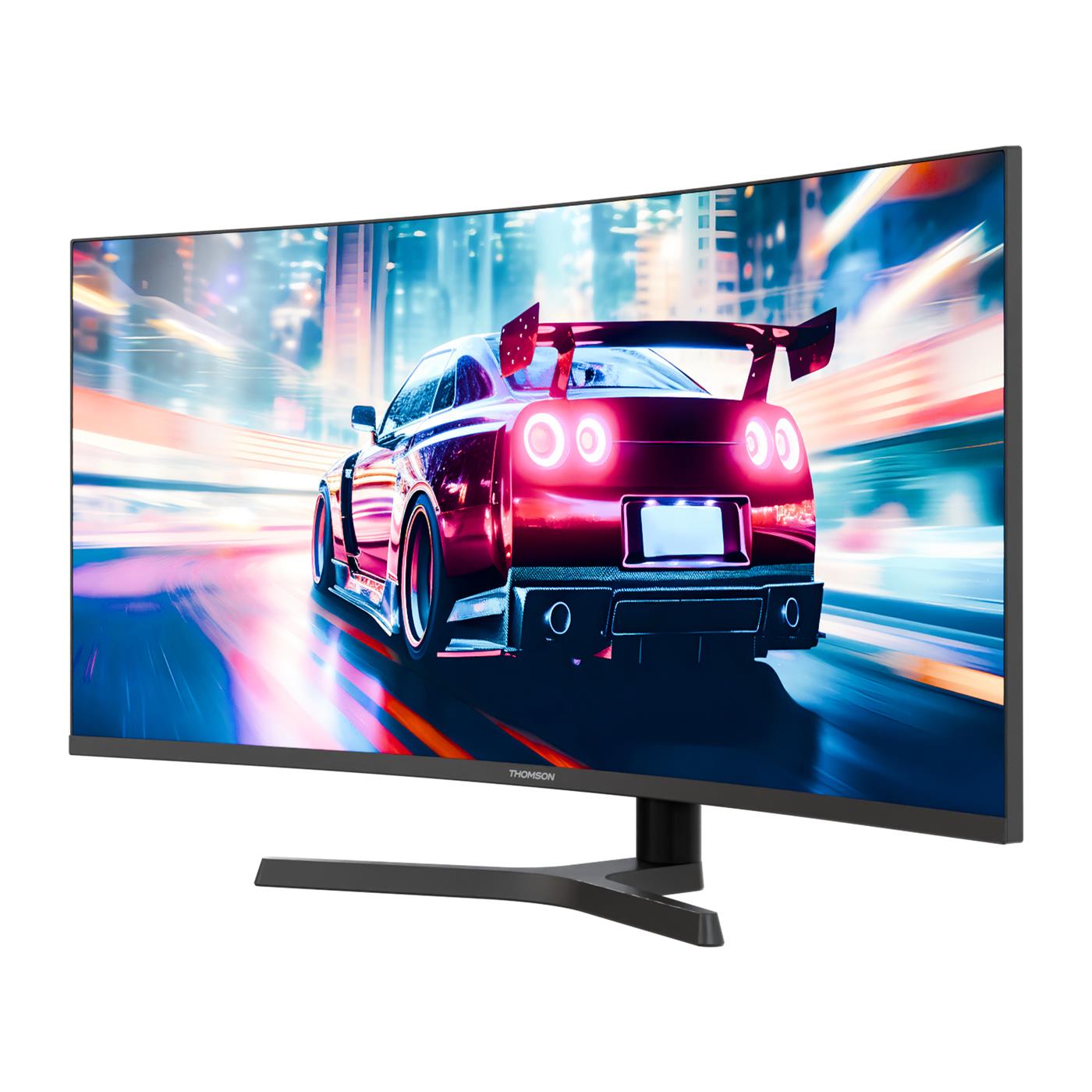 LCD Monitor THOMSON 34 " 3440 x 1440 pixels UltraWide Quad HD LCD Curved M34QG7Y14C