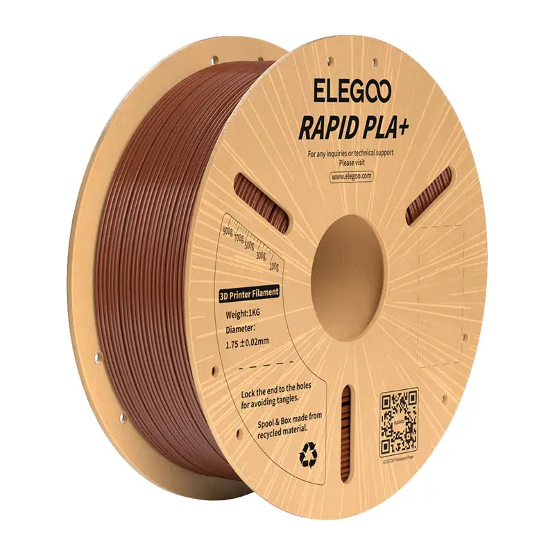 ELEGOO Rapid PLA+ Filament (Brown) - Image 1