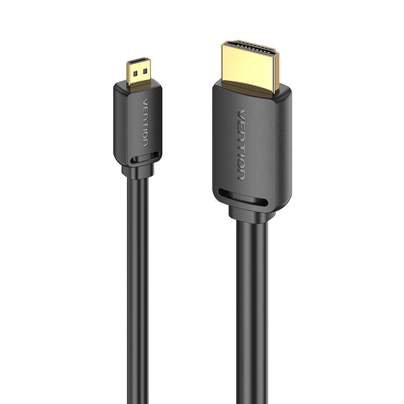 HDMI-D Male to HDMI-A Male Cable Vention AGIBF 1m, 4K 60Hz (Black) - Image 2
