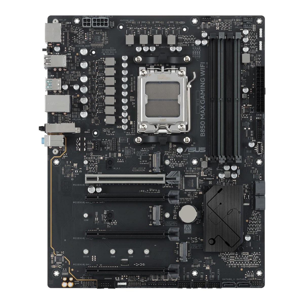 Mainboard ASUS AMD B850 Socket AM5 ATX RAM DDR5-SDRAM 4xSlots Wi-Fi Yes Bluetooth Yes 3xNumber of M.2 (M) slots B850MAXGAMINGWIFI