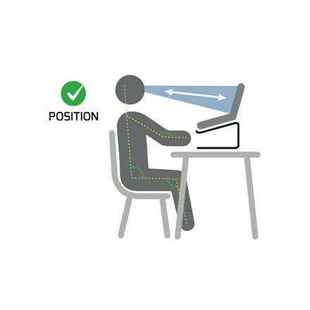 PORT DESIGNS | Ergonomic Notebook stand | 901103 | Notebook Stand | Black