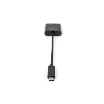 Digitus | USB-Type-C Gigabit Ethernet Adapter + PD with power delivery function | DN-3027 | Black | USB-C port to a Giga