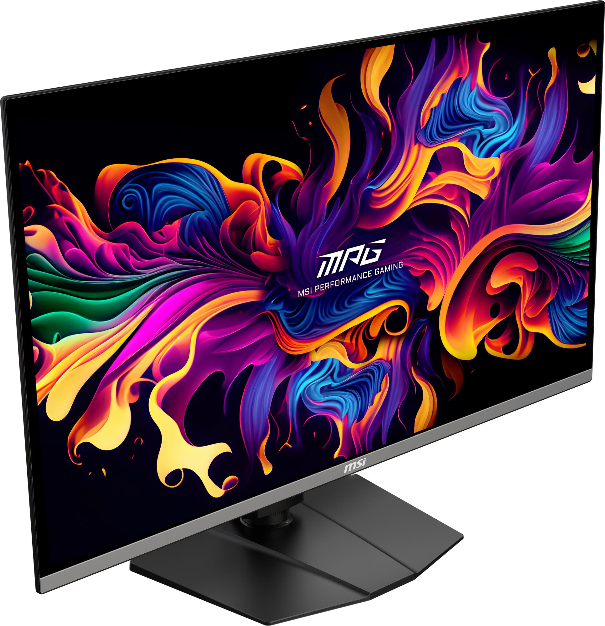 Monitor MSI 31.5" Gaming/4K Panel QD-OLED 3840x2160 16:9 Matte 0.03 ms Swivel Pivot Height adjustable Tilt Colour Black MPG321URXQD-OLED