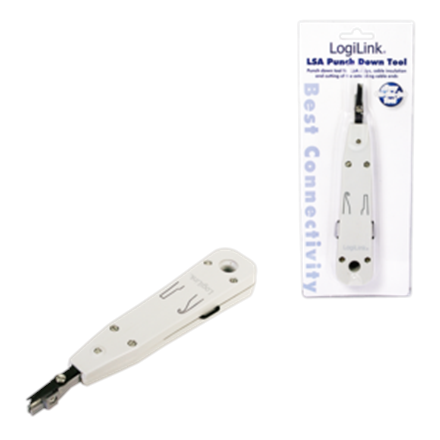 Logilink | LSA Punch Down Tool | LSA Punch Down ToolSuitable for on-wall and in-wall wallplatesCutting of the extending 
