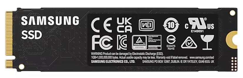 SSD SAMSUNG 990 EVO Plus 2TB M.2 PCIe Gen5 NVMe TLC Write speed 6300 MBytes/sec Read speed 7250 MBytes/sec 2.38mm TBW 1200 TB MZ-V9S2T0BW
