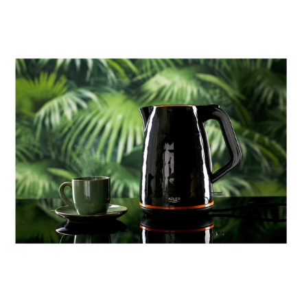 Adler | Kettle | AD 1277 | Standard | 2200 W | 1.7 L | Plastic | 360° rotational base | Black