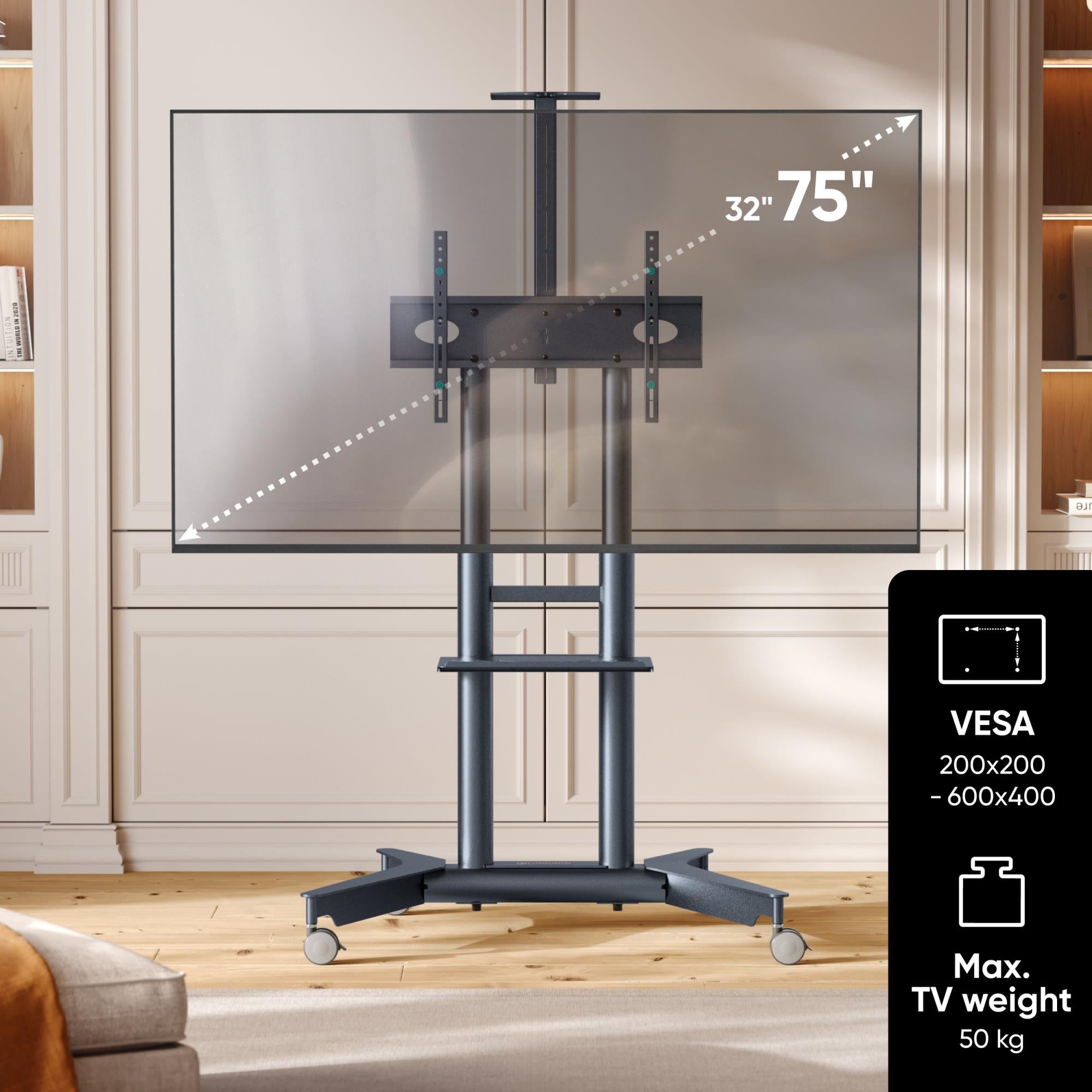 TV SET ACC MOBILE STAND/32-75"/GRAPHITE TS1571-G ONKRON