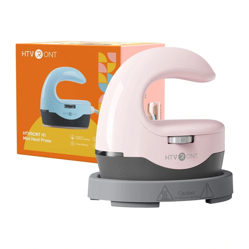 HTVRONT HPM02 Mini4 Heat Transfer Press (Pink) - Image 3