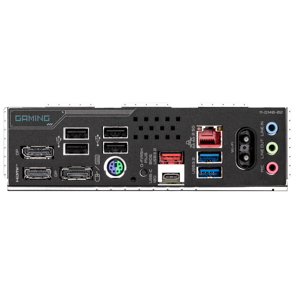 Mainboard GIGABYTE AMD B850 SAM5 Micro-ATX Memory DDR5 Memory slots 4 1xPCI-Express 3.0 4x 1xPCI-Express 5.0 16x 2xM.2 1xHDMI 2xDisplayPort 4xUSB 2.0 2xUSB 3.2 type B 1xUSB 3.2 1xUSB-C 1xPS/2 1xRJ45 3xAudio port B850MGAMINGXWF6E