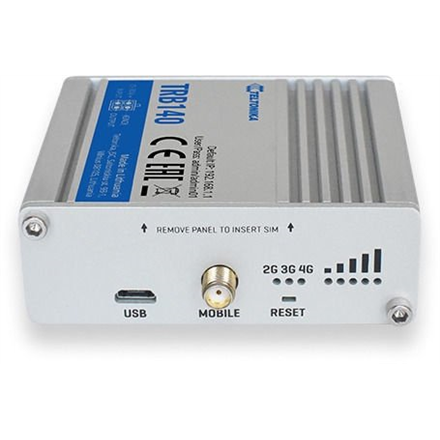 LTE Router | TRB140 | No Wi-Fi | 10/100/1000 Mbit/s | Ethernet LAN (RJ-45) ports 1 | Mesh Support No | MU-MiMO No | 2G/3