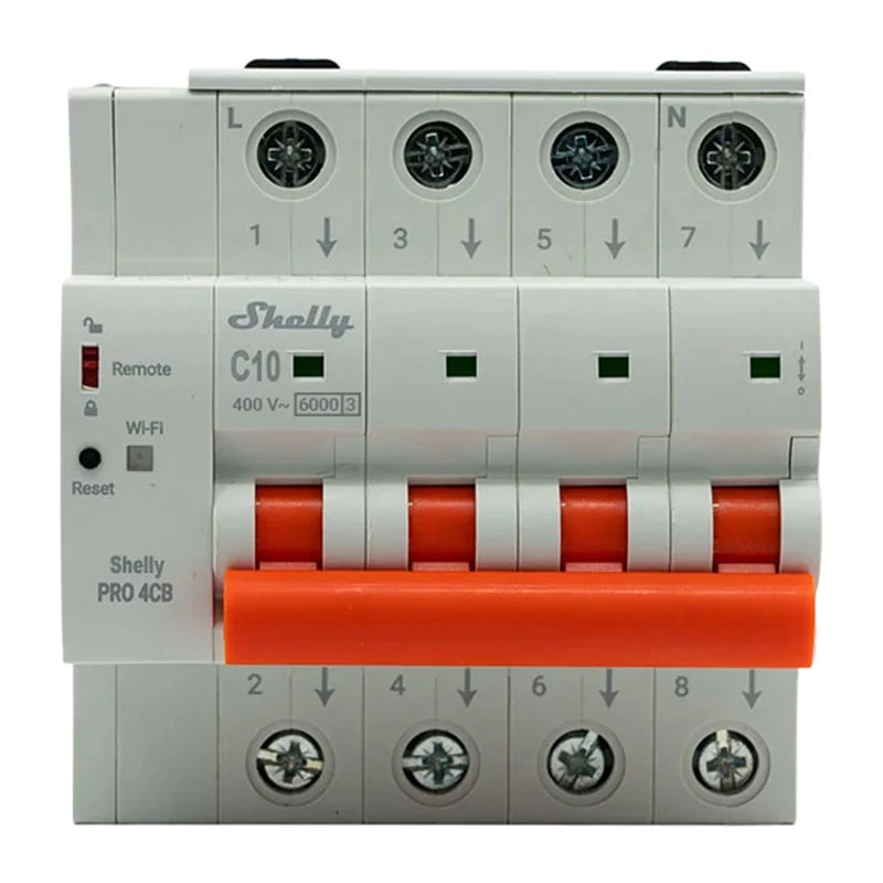 Miniature Circuit Breaker SHELLY Pro 4CB C10 - Image 1