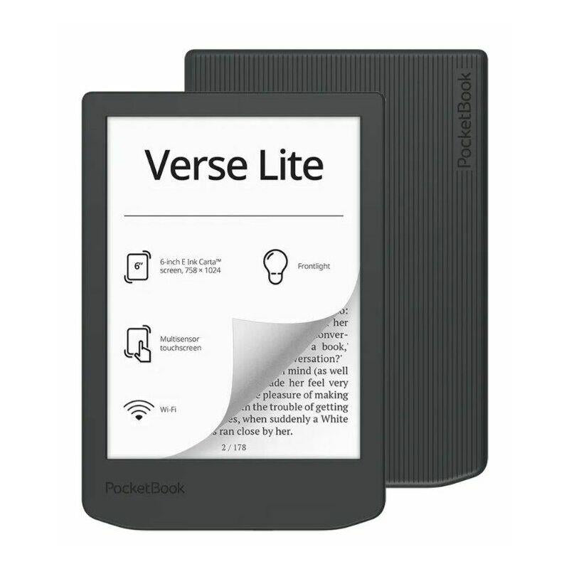 E-Reader POCKETBOOK Verse Lite 619 6' 6" 1024x758 1xUSB-C Wireless LAN Grey PB619-T-WW
