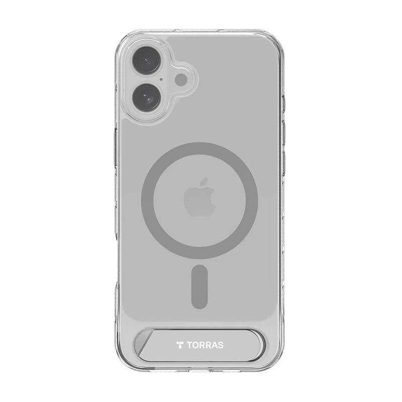 Torras Pstand Series Case for iPhone 16 (Transparent) - Image 1