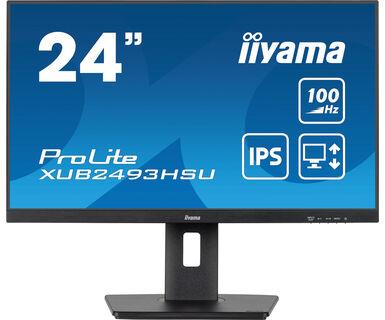 LCD Monitor IIYAMA 23.8" Business Panel IPS 1920x1080 16:9 100Hz Matte 1 ms Speakers Swivel Pivot Height adjustable Tilt XUB2493HSU-B6