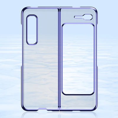 Plating Case hard case Electroplating frame Cover for Samsung Galaxy Fold blue — Hurtel