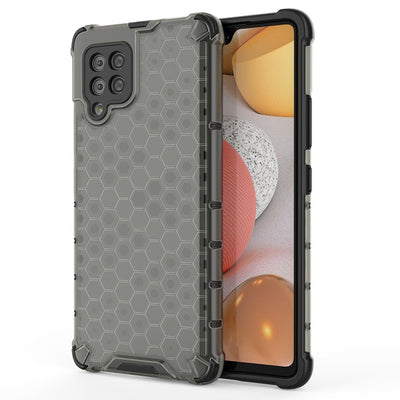 Honeycomb Case armor cover with TPU Bumper for Samsung Galaxy A42 5G black — Hurtel