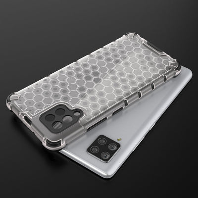 Honeycomb Case armor cover with TPU Bumper for Samsung Galaxy A42 5G black — Hurtel