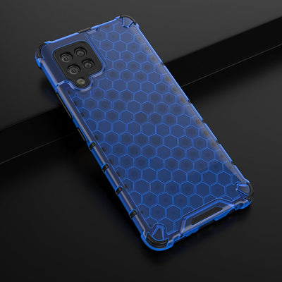 Honeycomb Case armor cover with TPU Bumper for Samsung Galaxy A42 5G blue — Hurtel