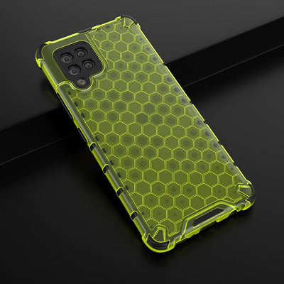 Honeycomb Case armor cover with TPU Bumper for Samsung Galaxy A42 5G green — Hurtel
