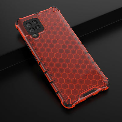 Honeycomb Case armor cover with TPU Bumper for Samsung Galaxy A42 5G red — Hurtel