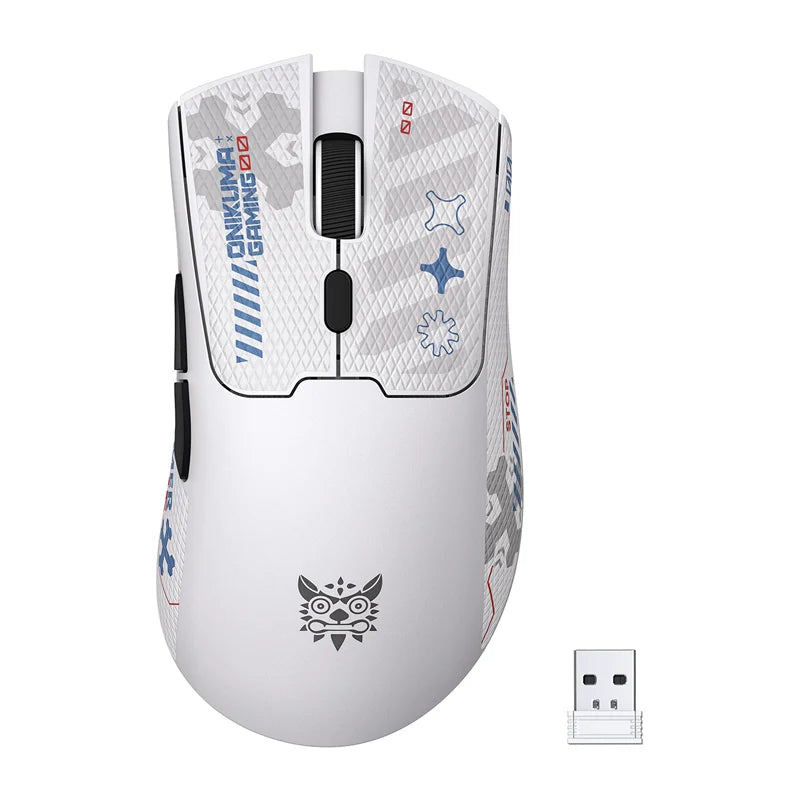 ONIKUMA DM01 Wireless Mouse (White) - Image 4