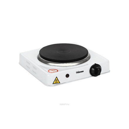 Tristar | Free standing table hob | KP-6185 | Number of burners/cooking zones 1 | Rotary | Electric | Black, White