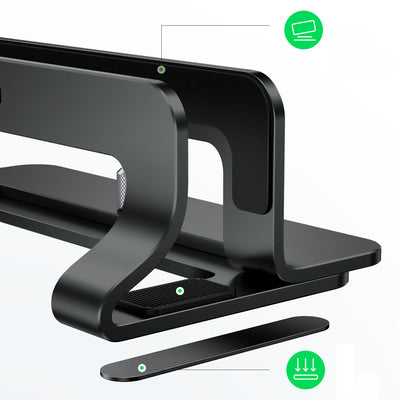 Ugreen Aluminum Vertical Stand Holder Stand for MacBook Laptop Tablet Silver (20471 LP258)