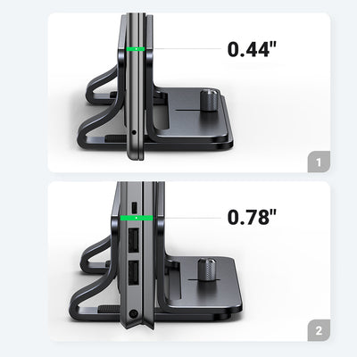 Ugreen Aluminum Vertical Stand Holder Stand for MacBook Laptop Tablet Silver (20471 LP258)