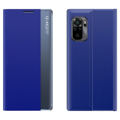 Sleep Case Bookcase Type Case with Smart Window for Xiaomi Redmi K40 Pro+ / K40 Pro / K40 / Poco F3 blue — Hurtel