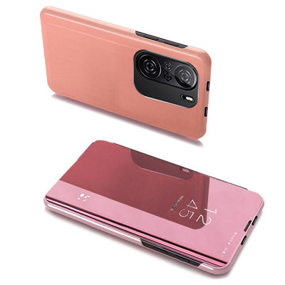 Clear View Case cover for Xiaomi Redmi K40 Pro+ / K40 Pro / K40 / Poco F3 pink — Hurtel