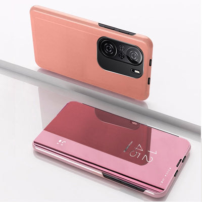 Clear View Case cover for Xiaomi Redmi K40 Pro+ / K40 Pro / K40 / Poco F3 pink — Hurtel