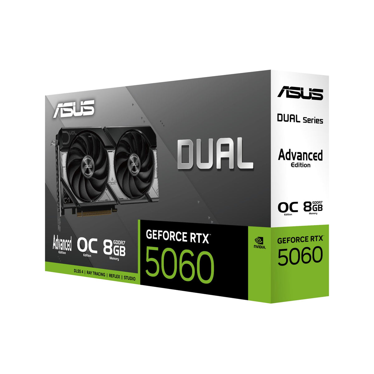 Graphics Card ASUS NVIDIA GeForce RTX 5060 8 GB GDDR7 128 bit PCI Express 5.0 Active DUAL-RTX5060-O8G-A