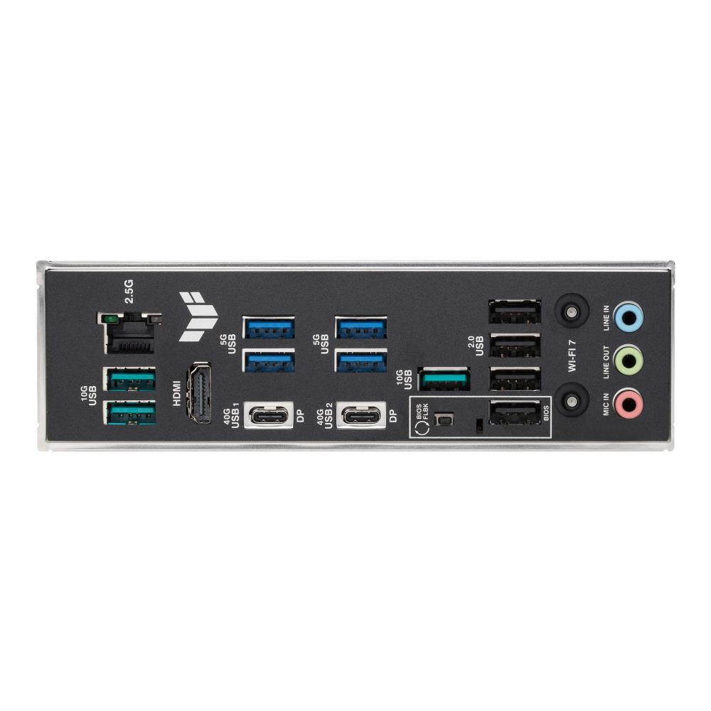 Mainboard ASUS AMD X870E SAM5 ATX Memory DDR5 Memory slots 4 1xPCI-Express 3.0 1x 1xPCI-Express 4.0 16x 1xPCI-Express 5.0 16x 4xM.2 1xHDMI 4xUSB 2.0 7xUSB 3.2 2xUSB-C 1xRJ45 3xAudio port TUFGAMX870E-PLUSWIFI7