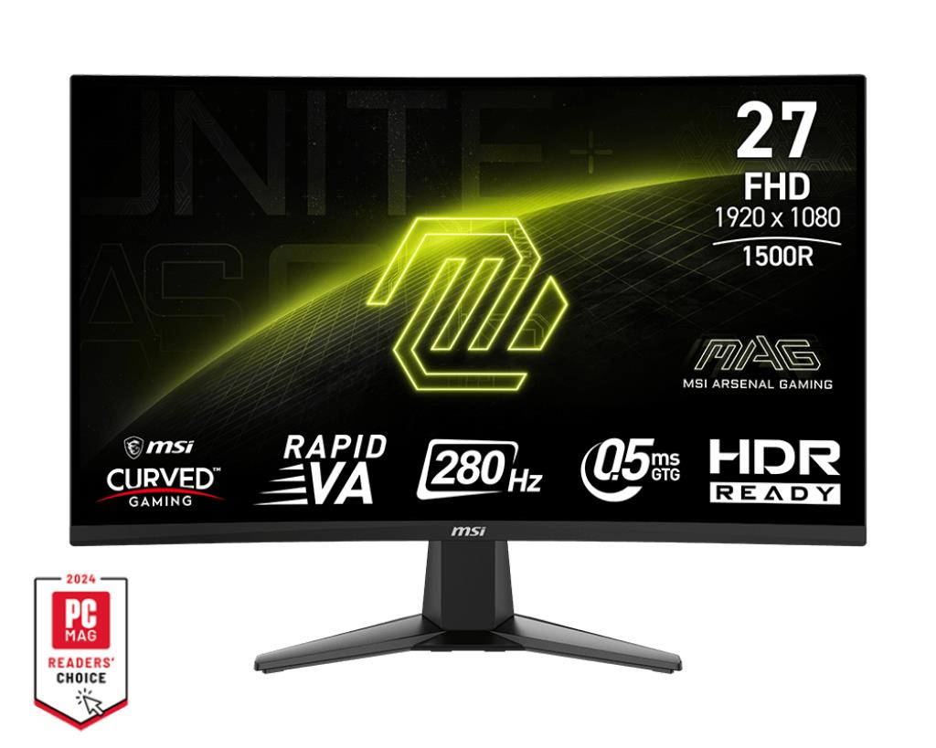 LCD Monitor MSI MAG 276CXF 27" Curved Matte Panel VA 1920x1080 16:9 280 Hz 0.5 ms Colour Black MAG276CXF