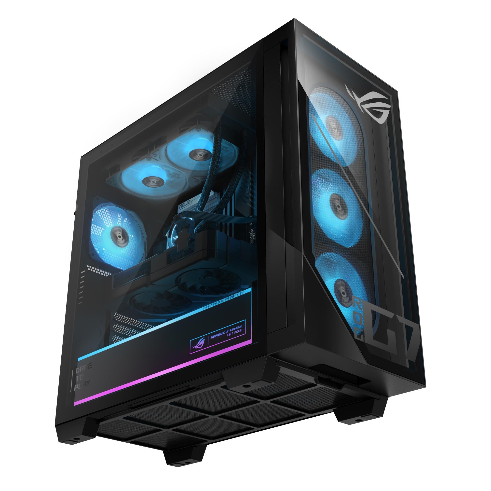 PC ASUS ROG G700 Tower Intel Core Ultra 5 225F 32 GB DDR5-SDRAM Storage SSD SSD 1 TB NVIDIA GeForce RTX 5070 On board graphics Not available Wi-Fi Yes Bluetooth Yes Windows 11 Home 90PF0561-M02PN0