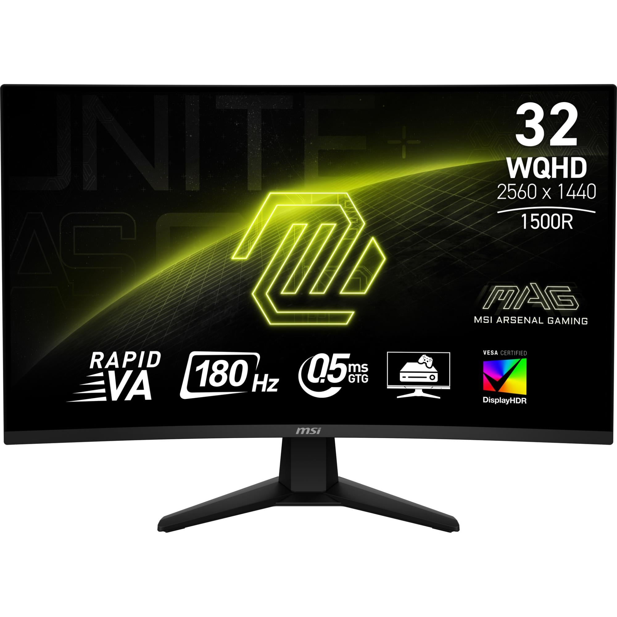 LCD Monitor MSI MAG 32CQ6F 31.5" Gaming/Curved Panel VA 2560x1440 16:9 180 Hz 0.5 ms MAG32CQ6F