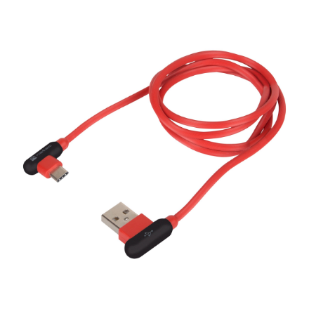 Natec Prati, Angled USB Type C to Type A Cable 1m, Red | Natec | Angled USB Type C to USB Type A | Prati | USB Type C | 