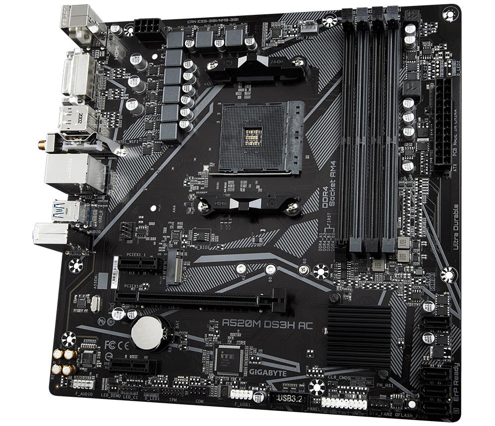 MB AMD A520 SAM4 MATX/A520M DS3H AC 1.4 GIGABYTE