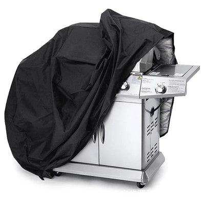 Waterproof grill cover, bicycle cover, bike cover, garden furniture cover, XXL cover, black — Hurtel
