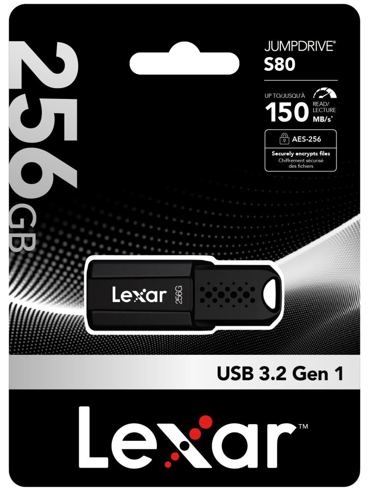 MEMORY DRIVE FLASH USB3 256GB/S80 LJDS080256G-BNBNG LEXAR