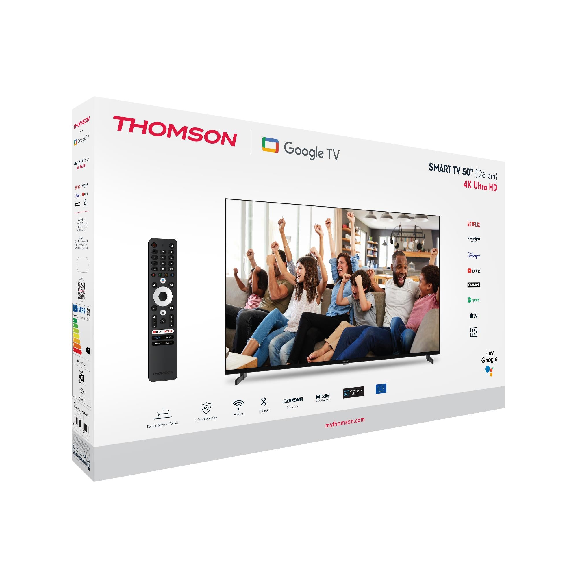 TV Set THOMSON 50 " 4K Ultra HD 3840 x 2160 pixels Flat 16:9 LCD 50UG4S14