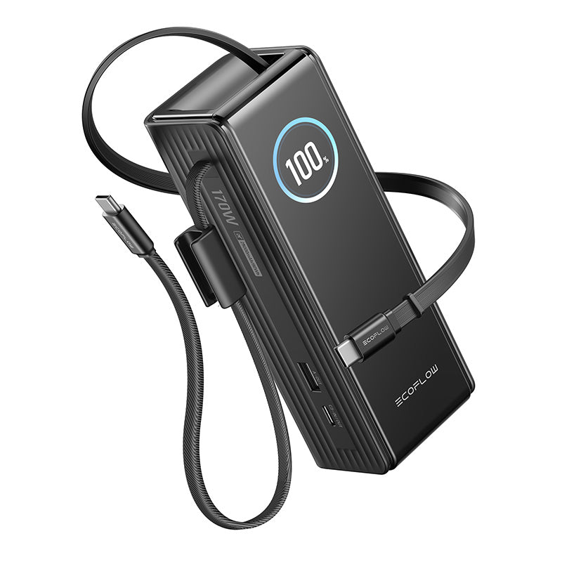 EcoFlow RAPID Powerbank 25000mAh, 170W (built-in 100W cables). - Image 1
