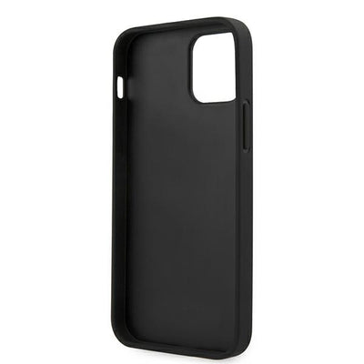 Guess Saffiano Vintage Script Case for iPhone 12 Pro Max 6.7" - Black