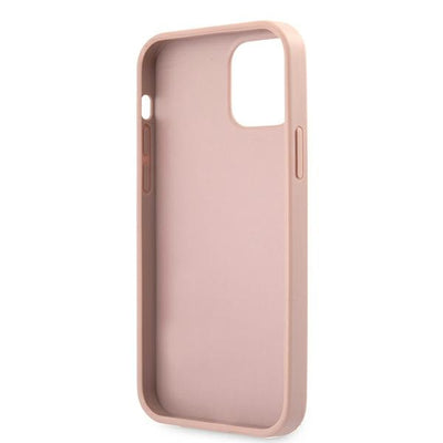 Guess GUHCP12LRSAVSRG iPhone 12 Pro Max 6.7" pink/pink hardcase Saffiano Vintage Script