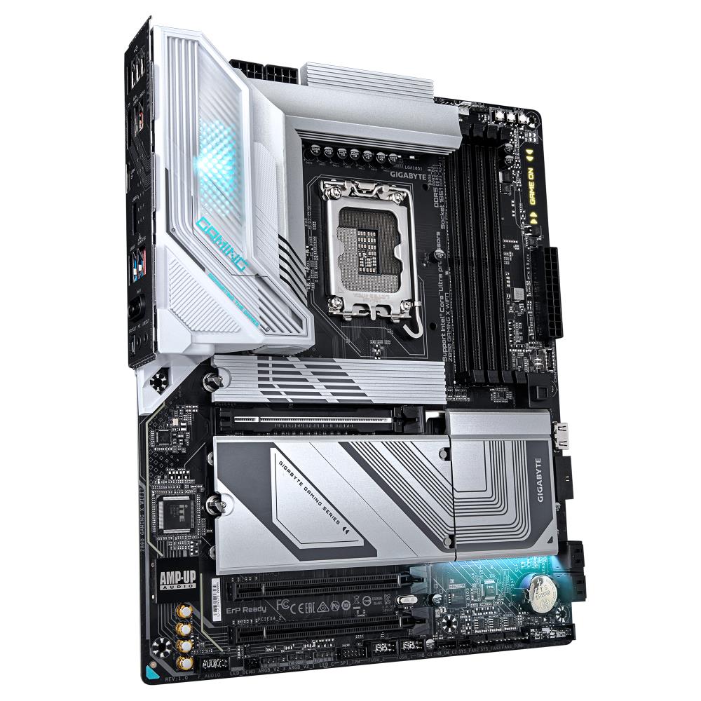 Mainboard GIGABYTE Intel Z890 LGA1851 ATX Memory DDR5 Memory slots 4 2xPCI-Express 4.0 4x 1xPCI-Express 5.0 16x 4xM.2 1xDisplayPort 4xUSB 2.0 5xUSB 3.2 1xUSB-C 1xOptical S/PDIF 1xRJ45 2xAudio port Z890GAMINGXWIFI71.0