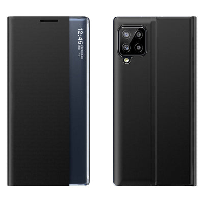 Sleep Case Bookcase Type Case with Smart Window for Samsung Galaxy A22 4G black — Hurtel