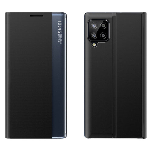 Sleep Case Bookcase Type Case with Smart Window for Samsung Galaxy A22 4G black — Hurtel